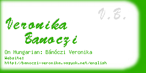 veronika banoczi business card